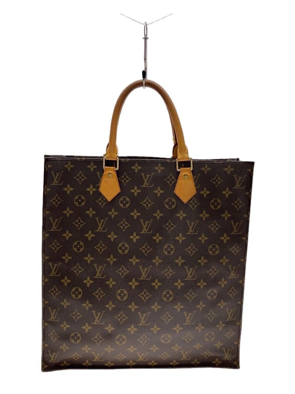 LOUIS VUITTON Sac Plat Monogram Canvas Brown All over